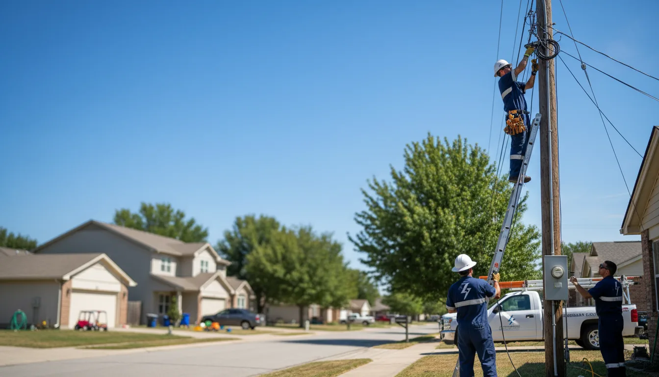 Residential electrician providing installation services in Herrick Center, PA